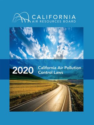 cover image of California Air Pollution Control Laws